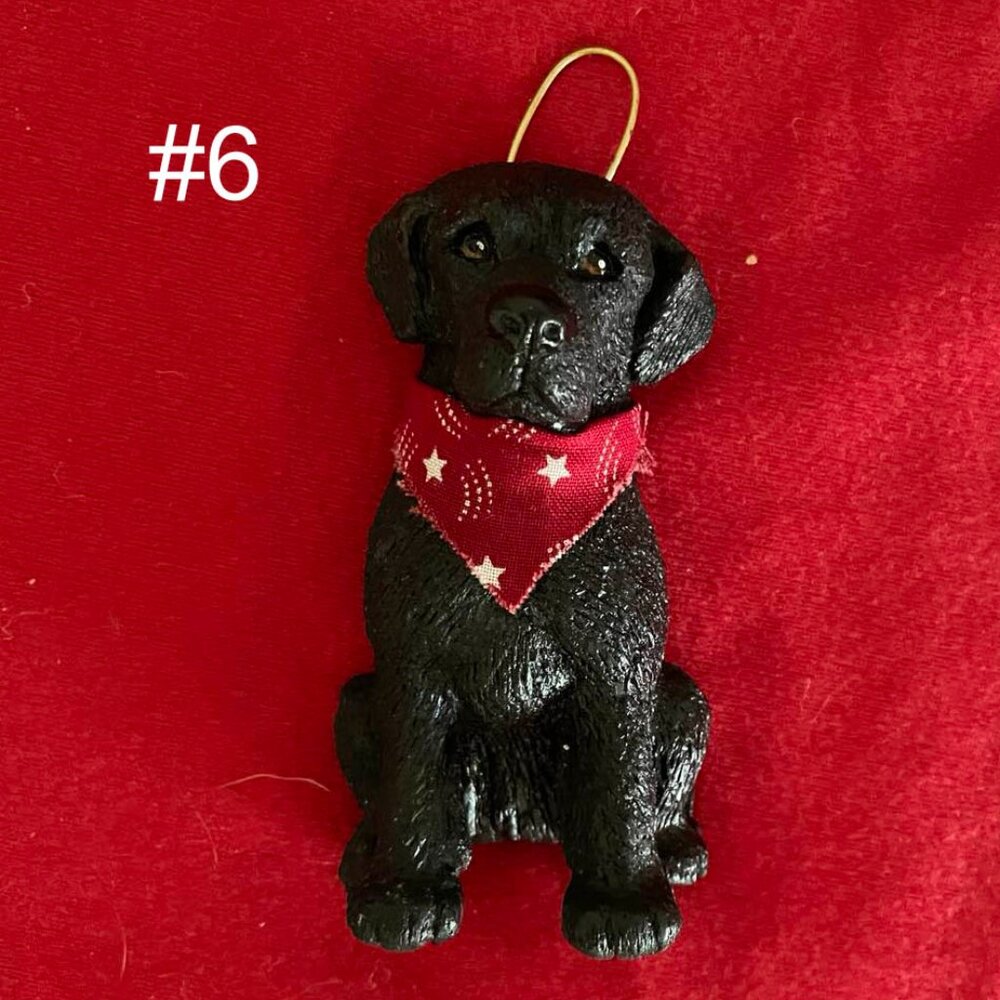 Black Lab Dog Holiday Ornament